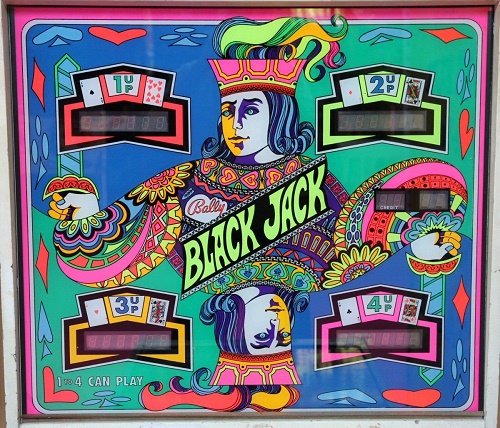 Flipper Bally Black Jack vitre