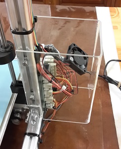 Ventilateur & capot plexiglas imprimante 3D